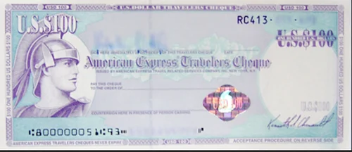 traveler cheque