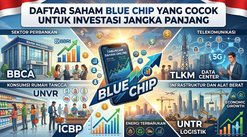 Daftar Saham Blue Chip yang Cocok untuk Investasi Jangka Panjang